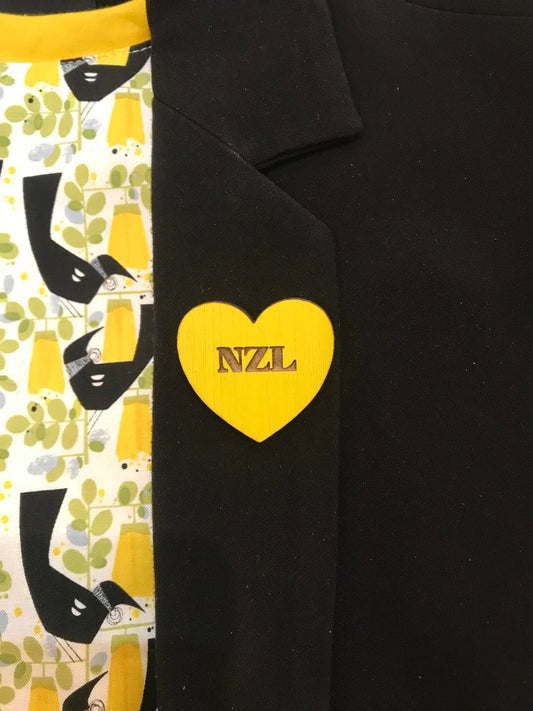 NZL Heart Brooch